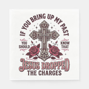 Servilleta De Papel Camiseta Vintage Cruz Jesús Retiró Los Cargos