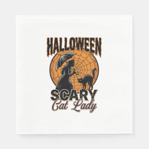 Servilleta De Papel Camiseta Vintage de Bruja de Halloween de Señora G