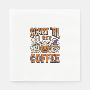 Servilleta De Papel Camiseta Vintage de Halloween Café Espeluznante Ha