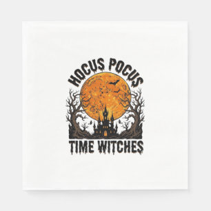 Servilleta De Papel Camiseta Vintage de Halloween de Brujas Tiempo Hoc