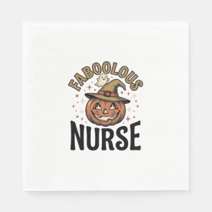 Servilleta De Papel Camiseta Vintage de Halloween de Enfermera Faboolo