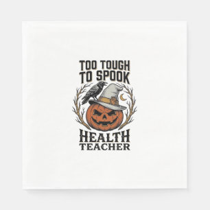 Servilleta De Papel Camiseta Vintage de Profesora de Salud Halloween P
