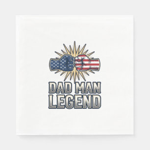 Servilleta De Papel Camiseta vintage leyenda hombre patriota Diseño_1