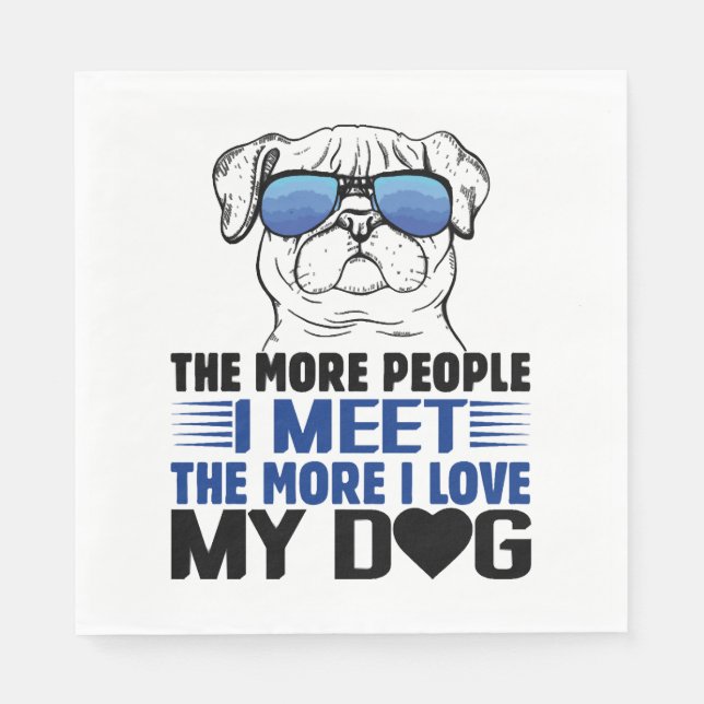 Servilleta De Papel Camisetas de perros Personalizado de perros con ca (Anverso)