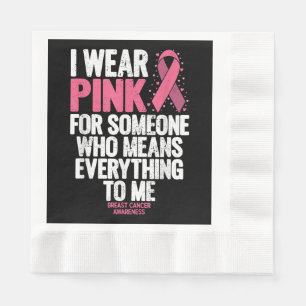 Servilleta De Papel Camisetas para la toma de conciencia sobre el cánc