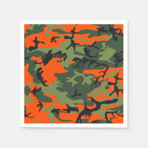 Servilleta De Papel Camo de caza naranja