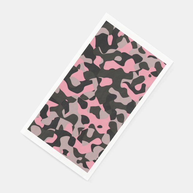 Servilleta De Papel Camo rosa (Esquina)