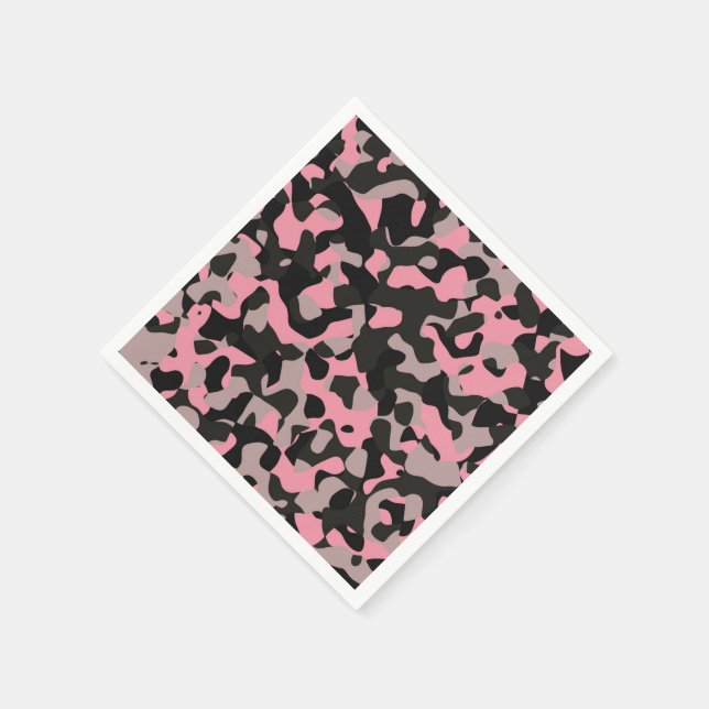 Servilleta De Papel Camo rosa (Borde)