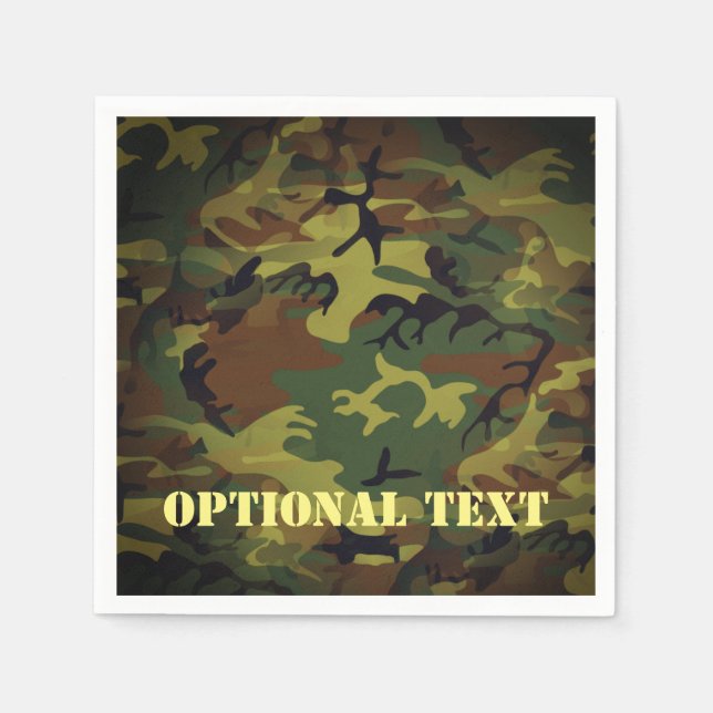 Servilleta De Papel Camo verde (Anverso)