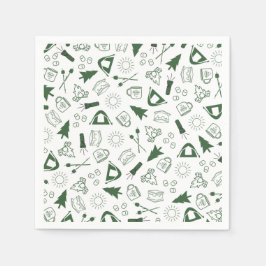 Servilleta De Papel Camp Bachelorette Green Paper Napkin