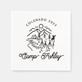 Servilleta De Papel Camp Bachelorette Personalizado Cocktail Napkins