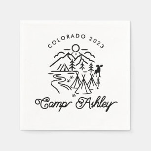 Servilleta De Papel Camp Bachelorette Personalizado Cocktail Napkins