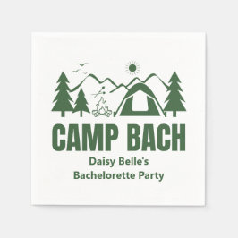 Servilleta De Papel Campamento Bachelorette Libro Verde Napkin