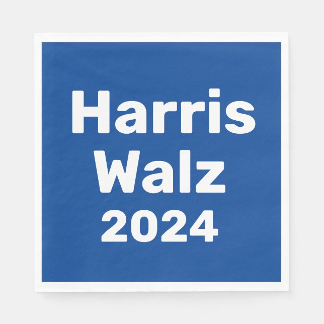 Servilleta De Papel Campaña Presidencial Harris/Walz 2024 (Anverso)