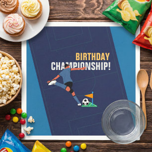 Servilleta De Papel Campeonato de la Fiesta de Cumpleaños de Blue Styl