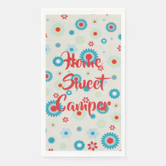 Servilleta De Papel Camper retro rojo y Verde azulado