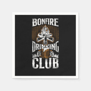 Servilleta De Papel Camping Bonfire Drinking Club Campfire Drunk Alcoh