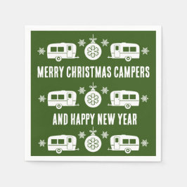Servilleta De Papel Camping de caravanas felices Navidades