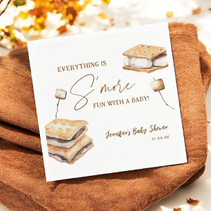 Servilleta De Papel Camping Smore Fun Baby Shower