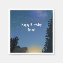 Servilleta De Papel Camping Starry Night Fiesta