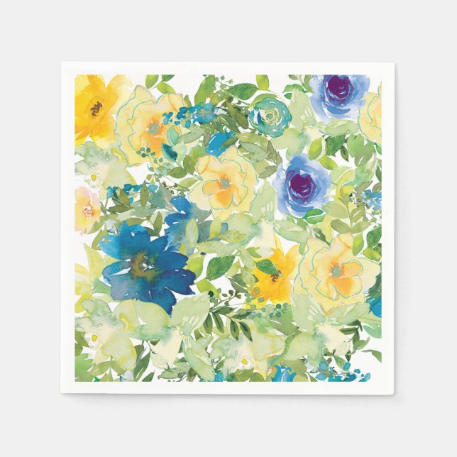 Servilleta De Papel Campo de flores (Anverso)