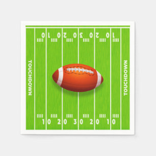 Servilleta De Papel Campo de Fútbol Americano Touchdown