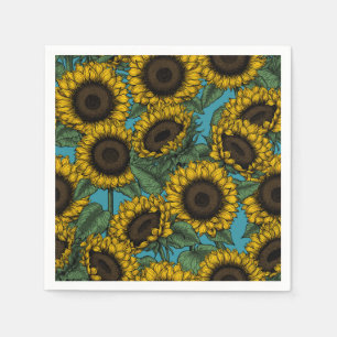Servilleta De Papel Campo de girasol