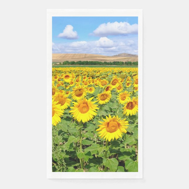 Servilleta De Papel Campo de girasol (Anverso)