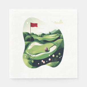 Servilleta De Papel Campo de golf