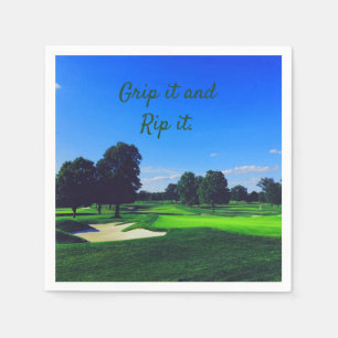 Servilleta De Papel Campo de golf agarrarlo y arrancarlo
