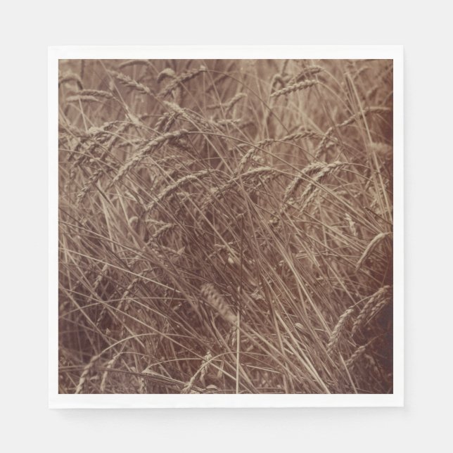 Servilleta De Papel Campo de trigo (por Eugène Atget) (Anverso)