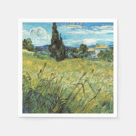 Servilleta De Papel Campo de Trigo Verde Vincent van Gogh