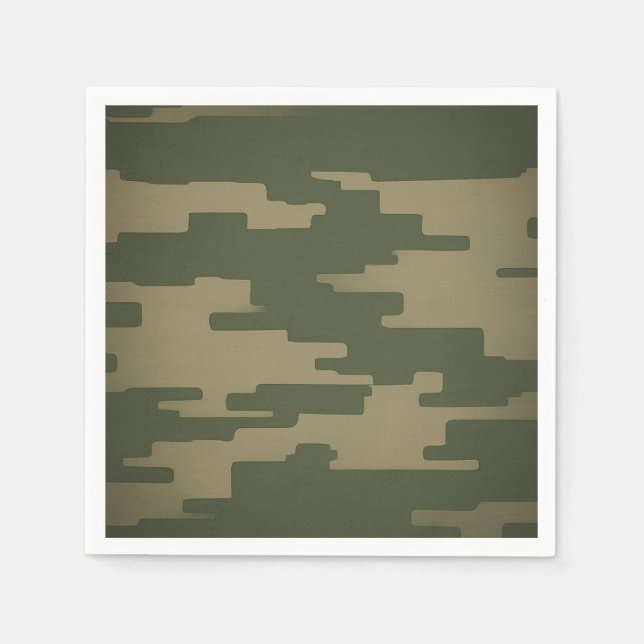 Servilleta De Papel Camuflaje (Anverso)
