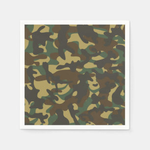 Servilleta De Papel Camuflaje de bosque