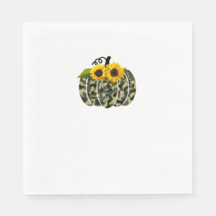 Servilleta De Papel Camuflaje de calabaza y conjunto de caídas de gira