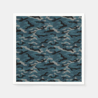 Camuflaje de camo azul nocturno