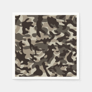 Servilleta De Papel Camuflaje de Cuartel Cerrado