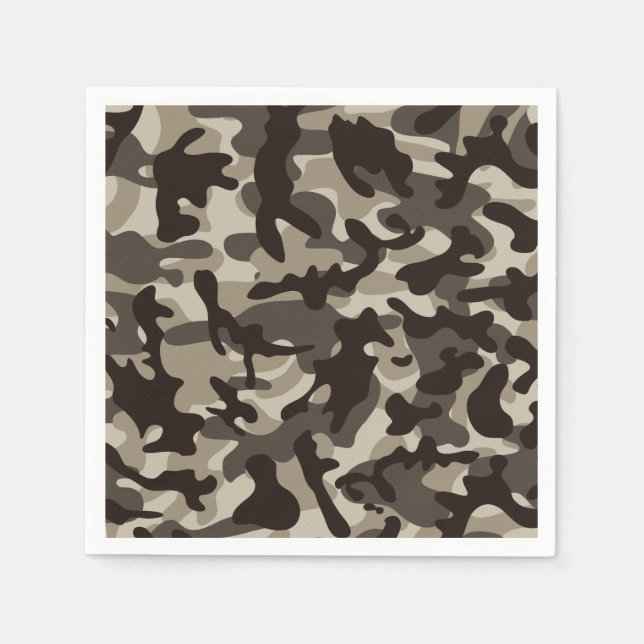 Servilleta De Papel Camuflaje de Cuartel Cerrado (Anverso)