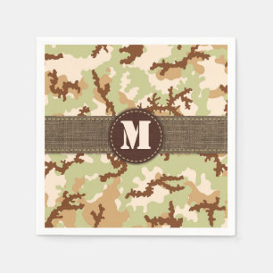 Servilleta De Papel Camuflaje del desierto