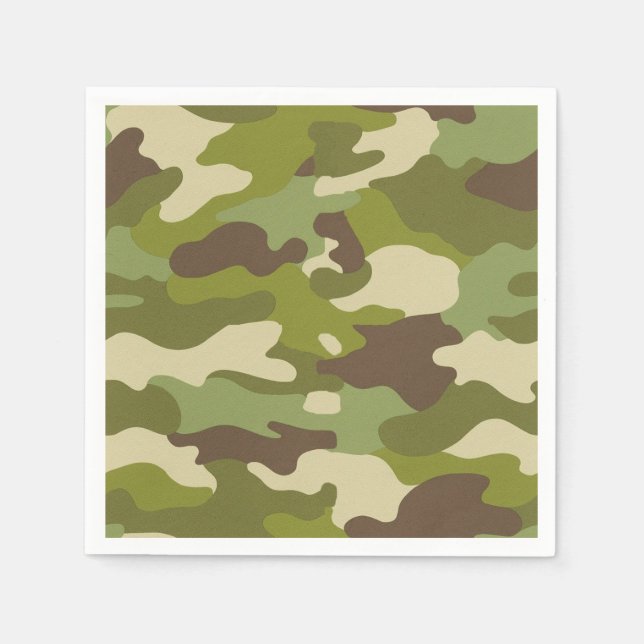 Servilleta De Papel Camuflaje militar (Anverso)