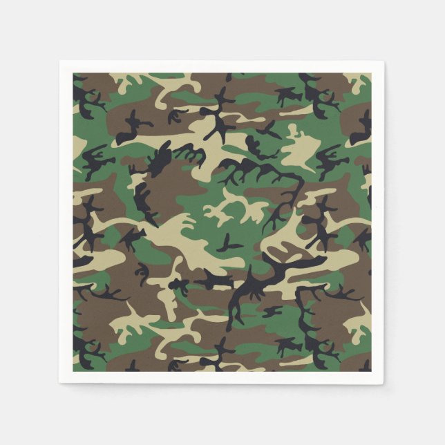 Servilleta De Papel Camuflaje militar (Anverso)