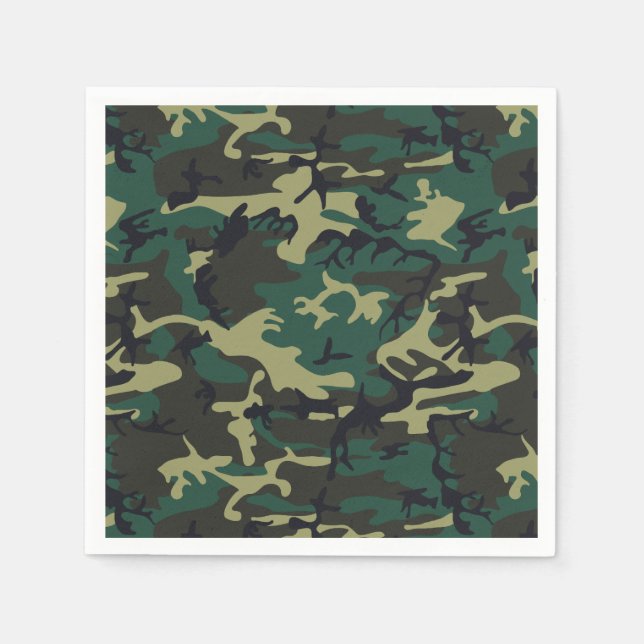 Servilleta De Papel Camuflaje militar (Anverso)