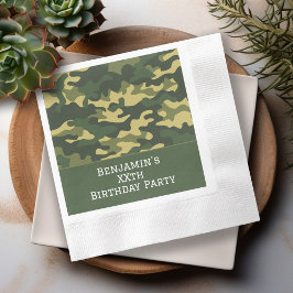 Servilleta De Papel Camuflaje militar Personalizado temático del parti