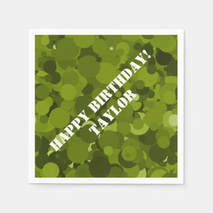 Servilleta De Papel Camuflaje verde