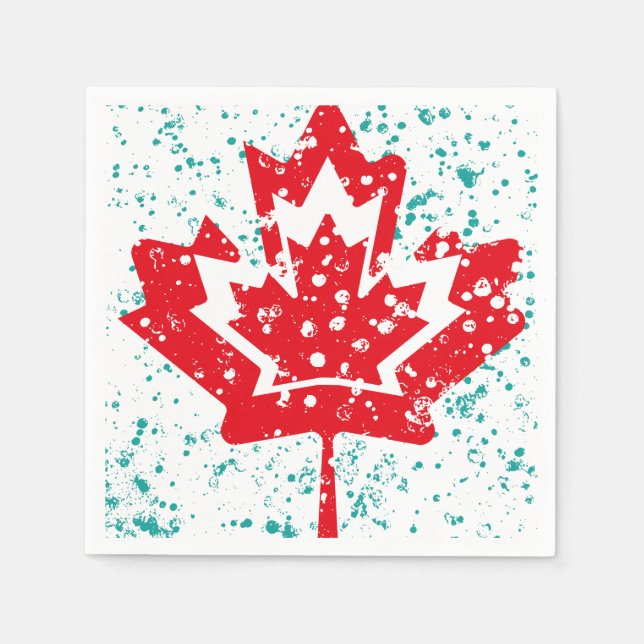 Servilleta De Papel CANADA double RAIN EARTH MAPLE BY MASANSER PIXELAT (Anverso)
