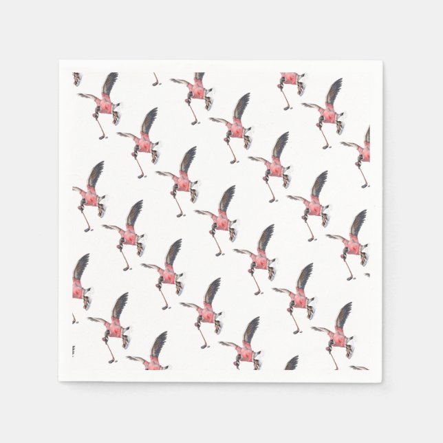 Servilleta De Papel Canadá: Hockey sobre oca (Anverso)