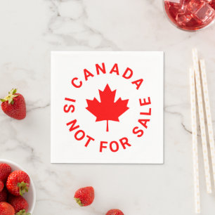 Servilleta De Papel Canadá no vende tipografía de hojas de arce rojas