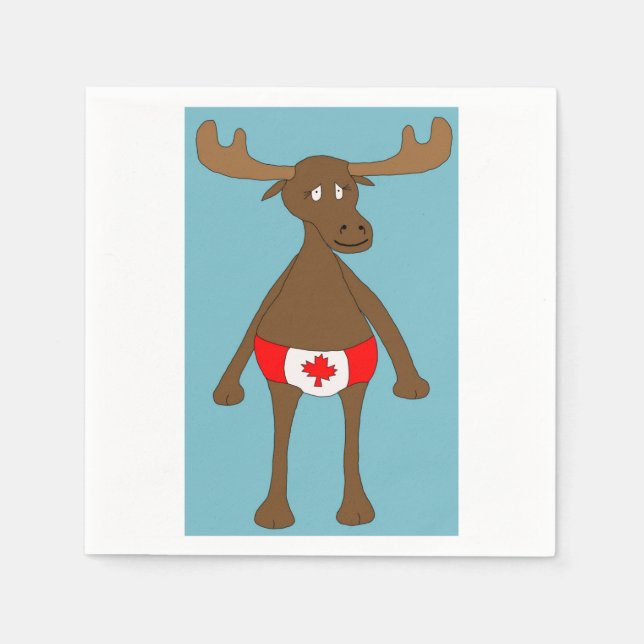 Servilleta De Papel Canadiense, ¿eh? Moose (Anverso)