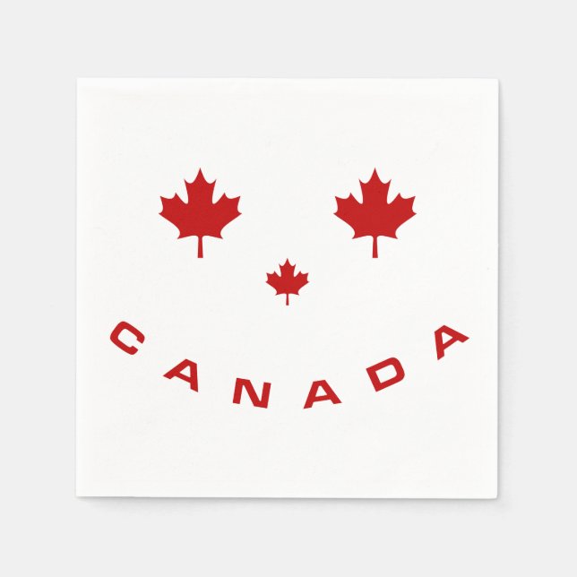 Servilleta De Papel Canadienses Sonríe (Anverso)