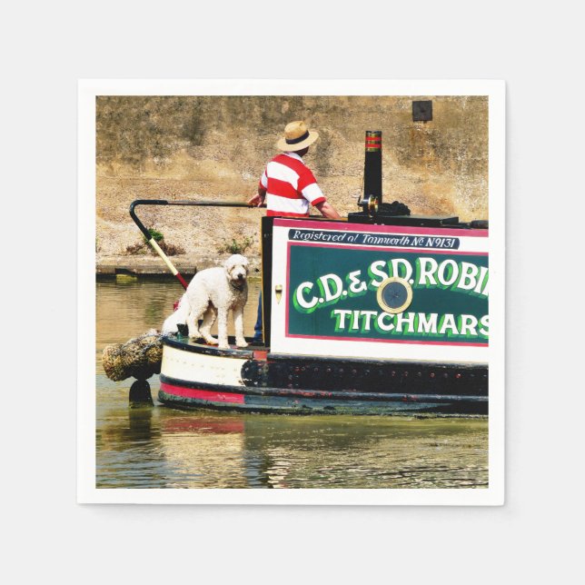 SERVILLETA DE PAPEL CANAL BOATS UK (Anverso)